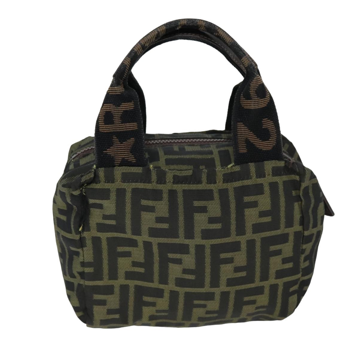 Luxury Fendi Zucca Canvas Hand Bag Black Brownep4208