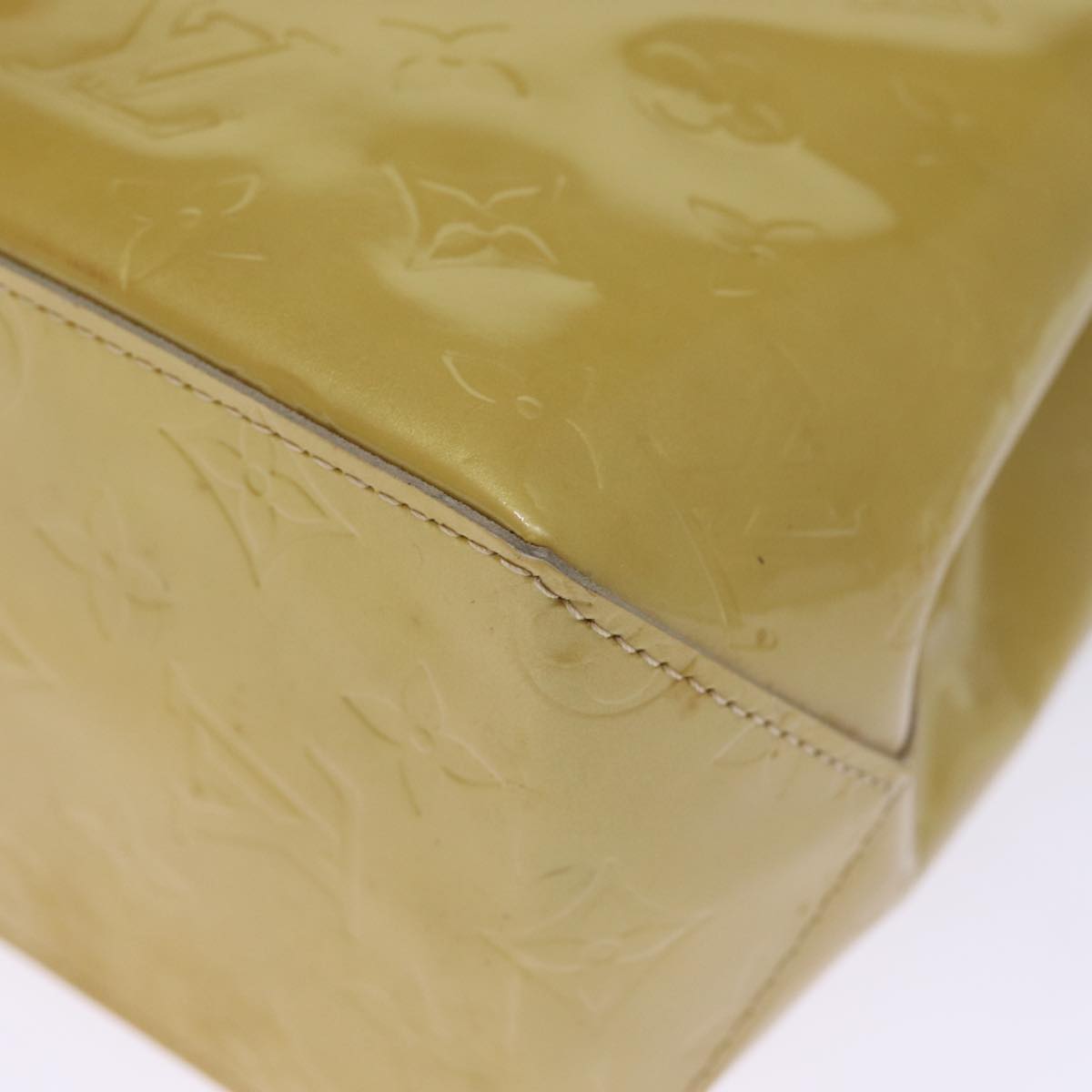 LOUIS VUITTON Monogram Vernis Reade PM Hand Bag Beige M91334 LV ep4215