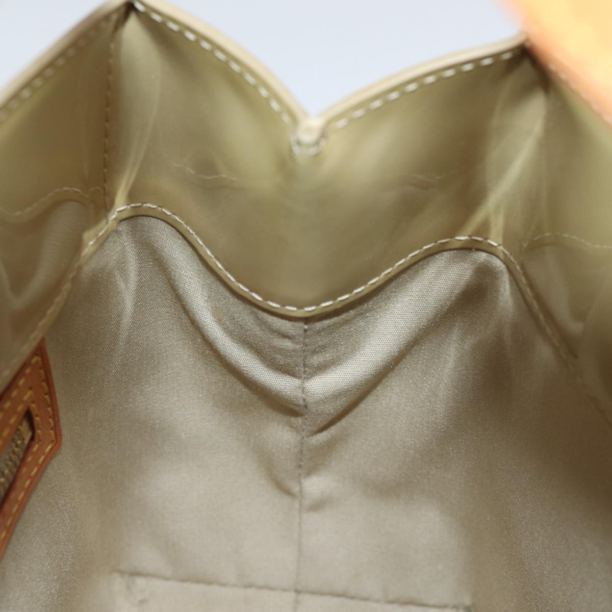 LOUIS VUITTON Monogram Vernis Reade PM Hand Bag Beige M91334 LV ep4215