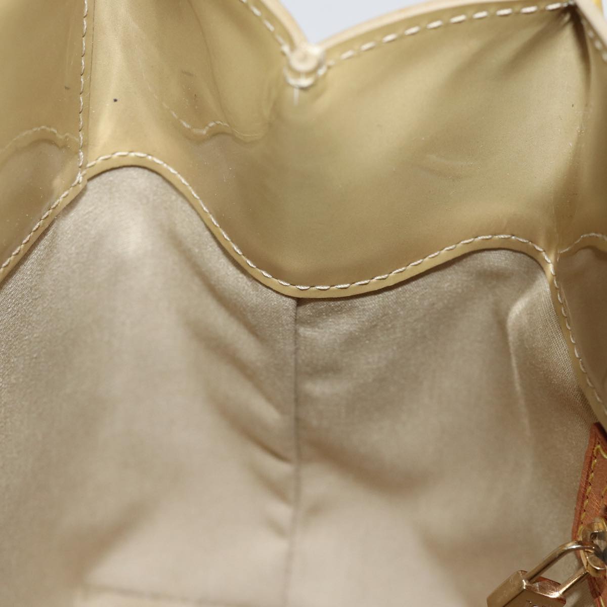 LOUIS VUITTON Monogram Vernis Reade PM Hand Bag Beige M91334 LV ep4215