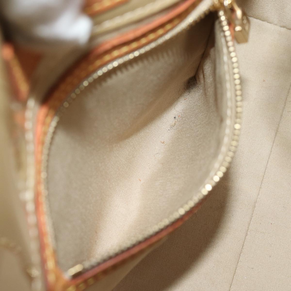 LOUIS VUITTON Monogram Vernis Reade PM Hand Bag Beige M91334 LV ep4215