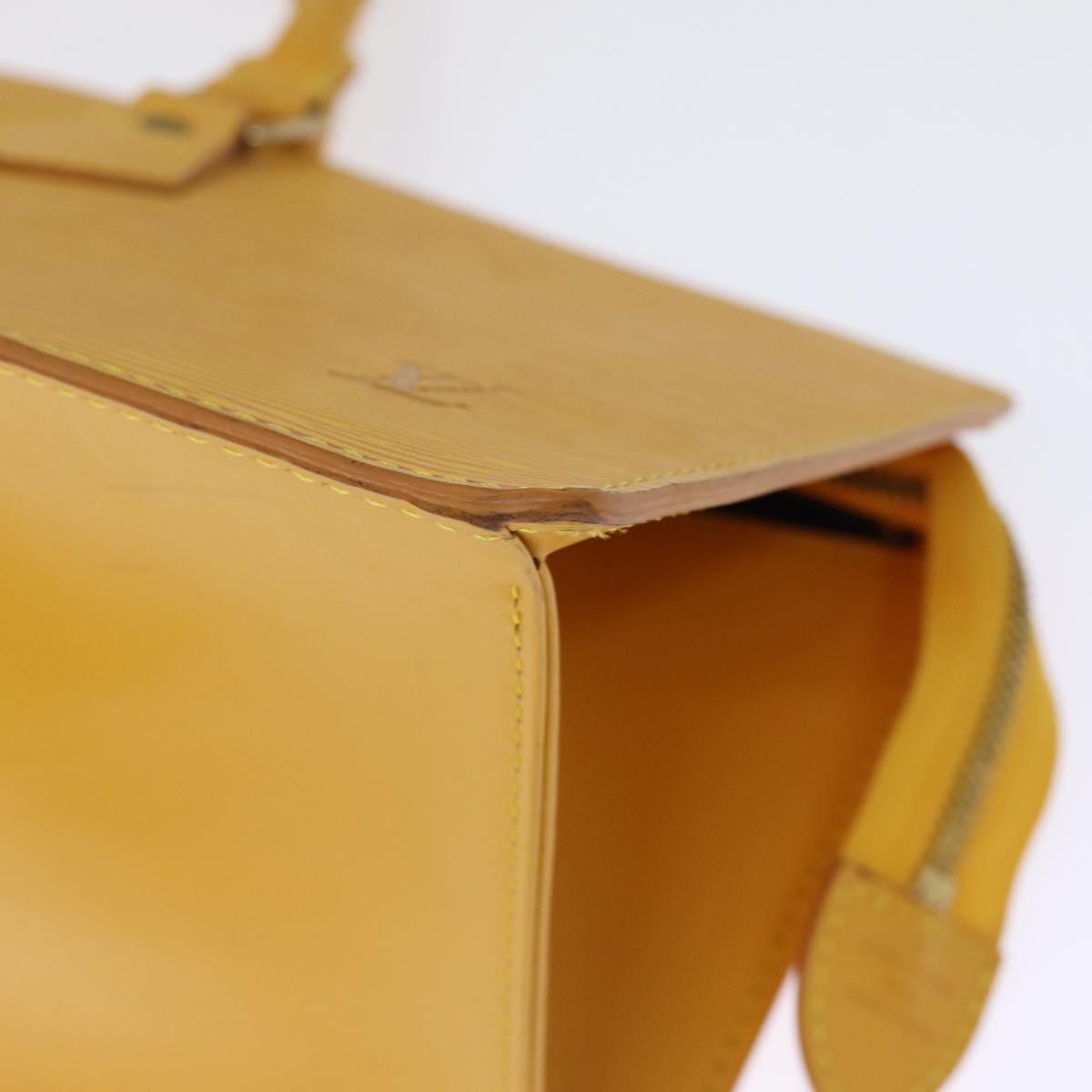LOUIS VUITTON Epi Sac Triangle Hand Bag Yellow M52099 LV ep4217