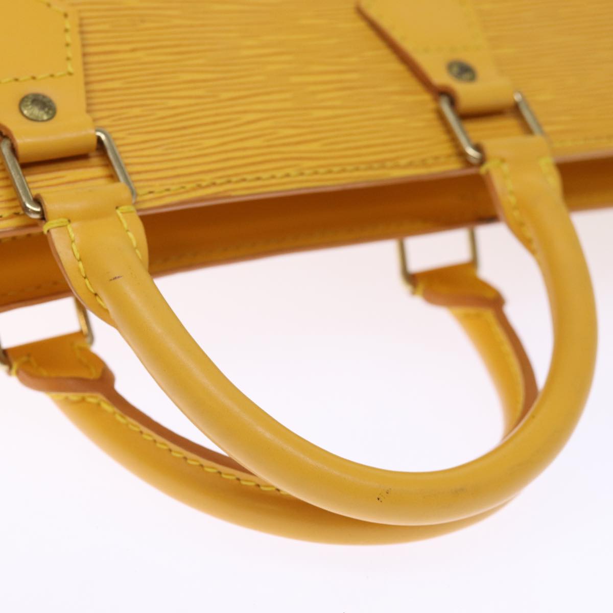 LOUIS VUITTON Epi Sac Triangle Hand Bag Yellow M52099 LV ep4217