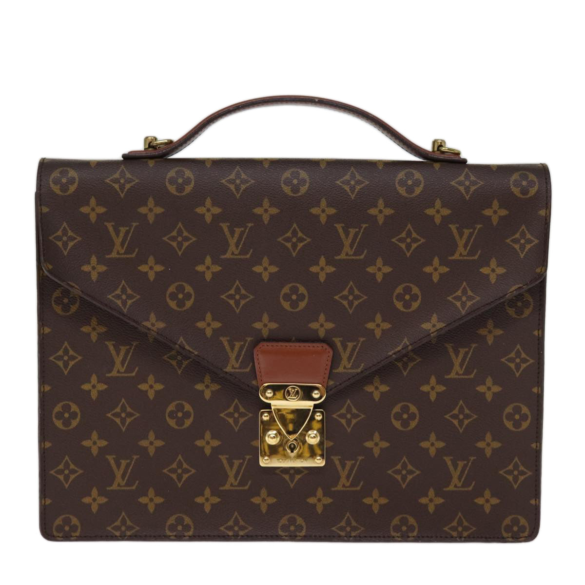 LOUIS VUITTON Monogram Porte Documents Bandouliere Bag M53338 LV ep4274
