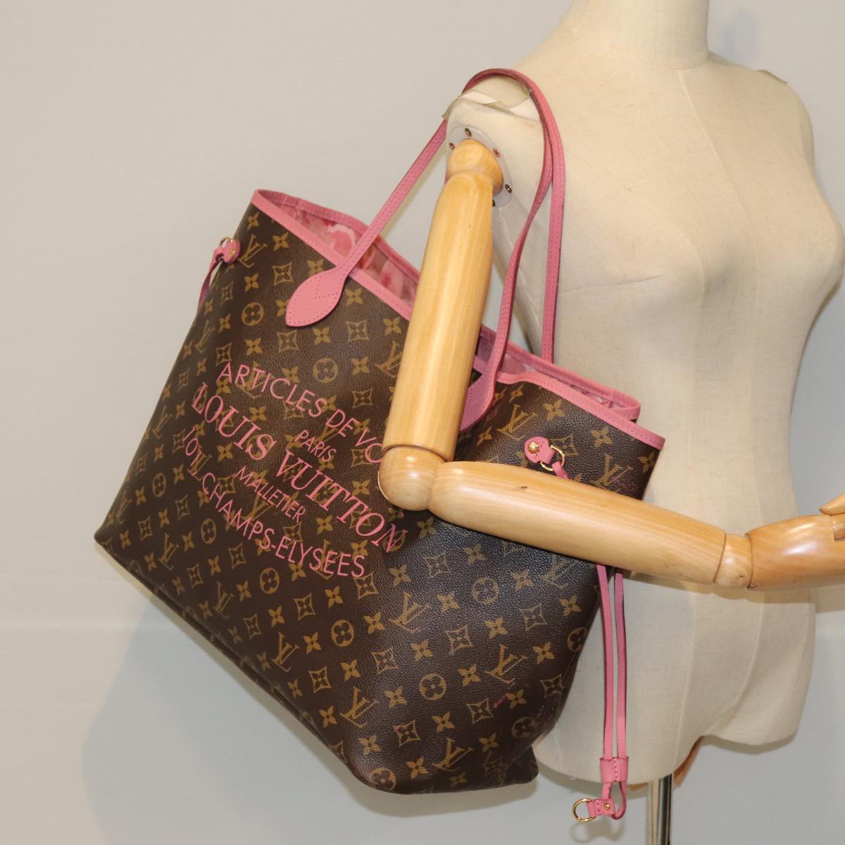 LOUIS VUITTON Monogram Ikat Flower Neverfull GM Tote Bag M40939 LV ep4288