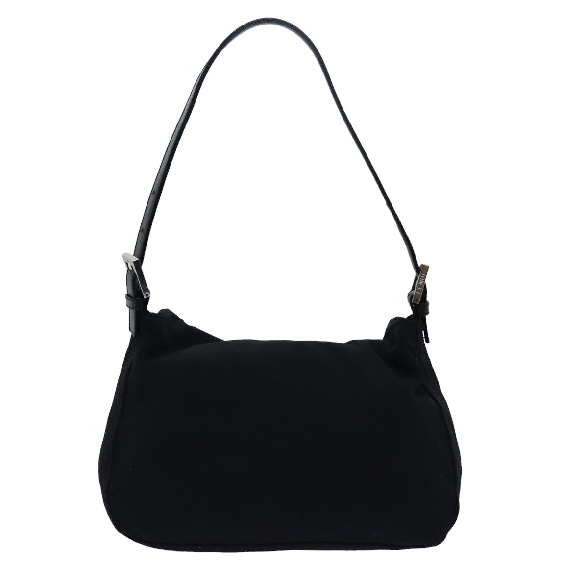 Luxury Fendi Mamma bucket Shoulder Bag Nylon Blackep4304