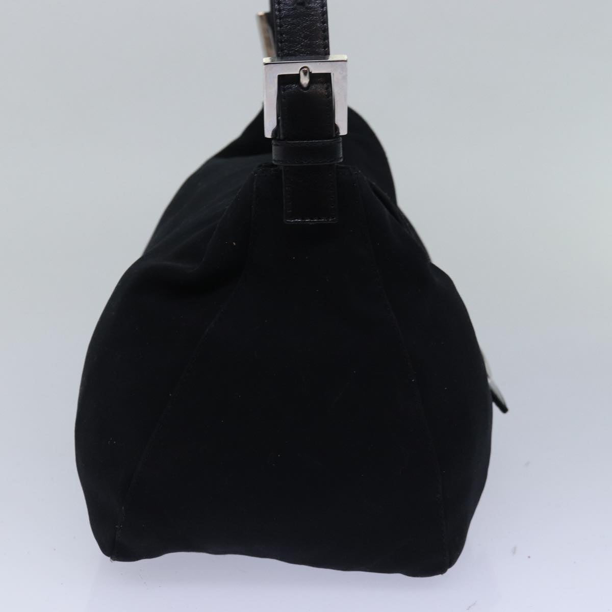 Luxury Fendi Mamma bucket Shoulder Bag Nylon Blackep4304