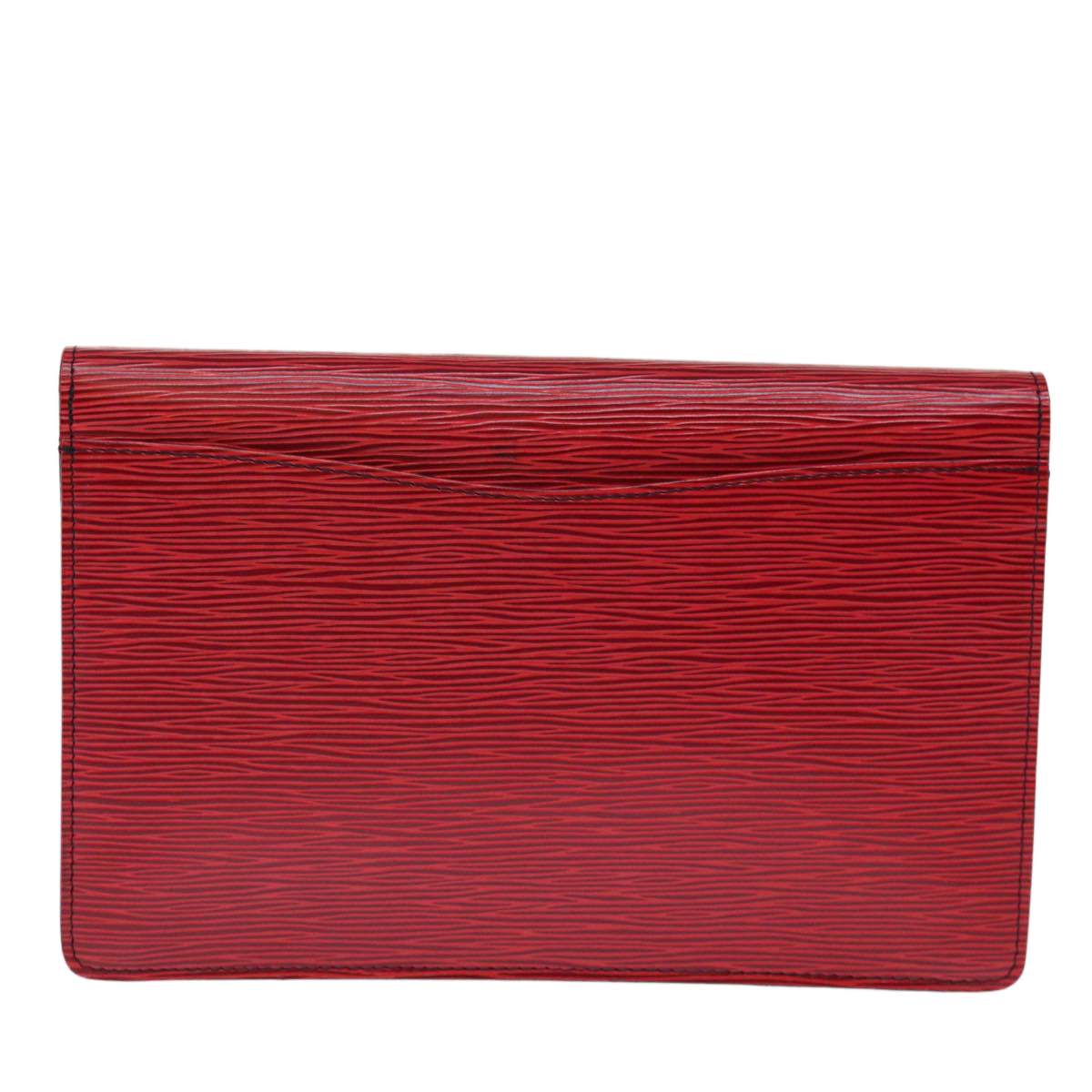 LOUIS VUITTON Epi Montaigne Clutch Bag Red M52657 LV ep4309