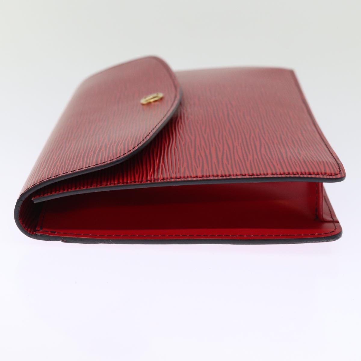 LOUIS VUITTON Epi Montaigne Clutch Bag Red M52657 LV ep4309
