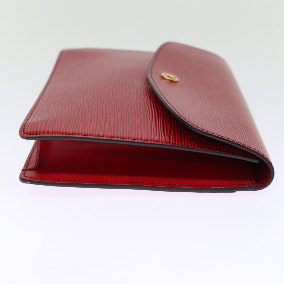LOUIS VUITTON Epi Montaigne Clutch Bag Red M52657 LV ep4309
