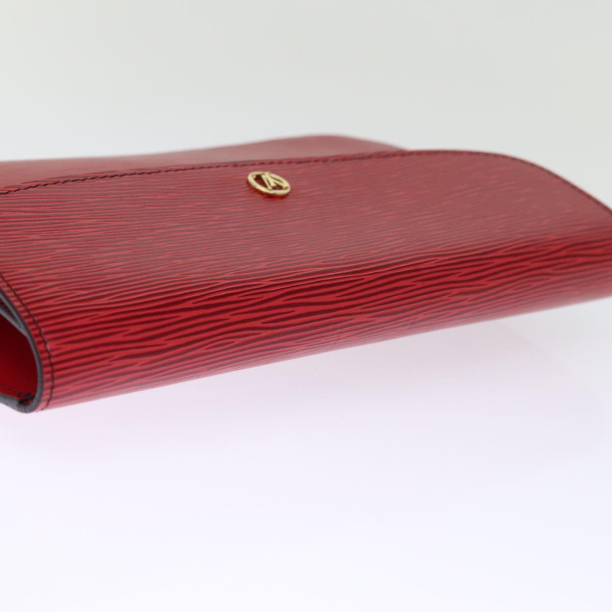 LOUIS VUITTON Epi Montaigne Clutch Bag Red M52657 LV ep4309