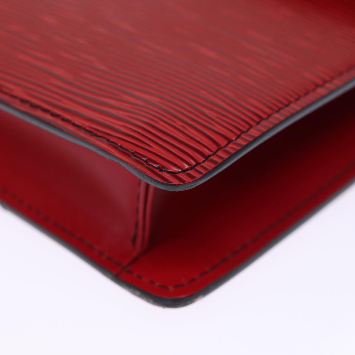 LOUIS VUITTON Epi Montaigne Clutch Bag Red M52657 LV ep4309