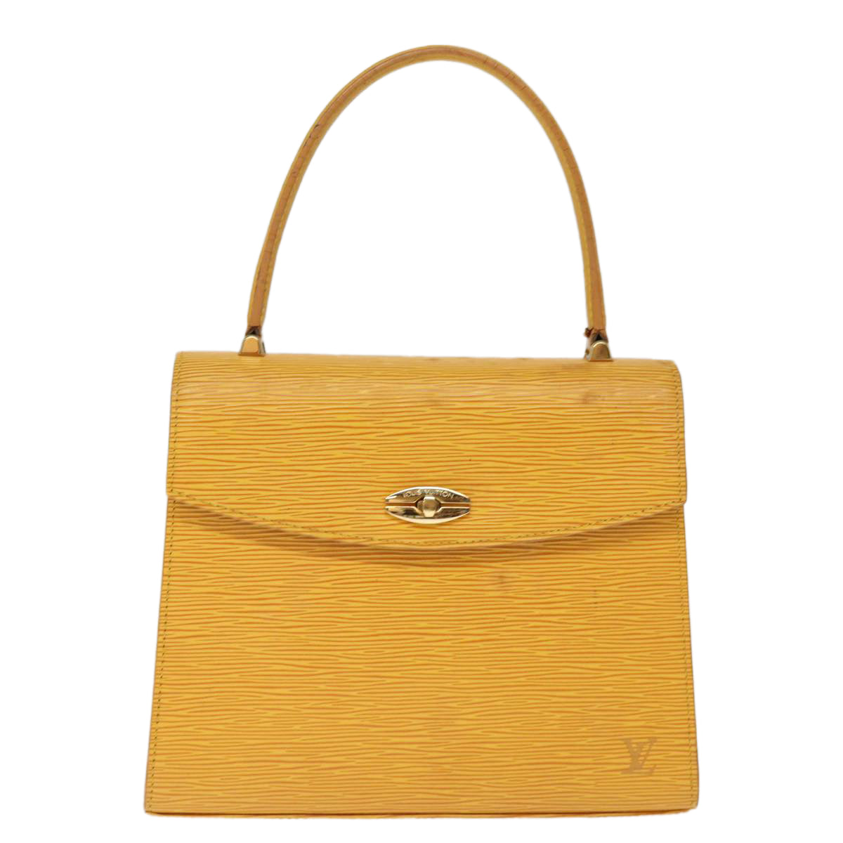 LOUIS VUITTON Epi Malesherbes Hand Bag Tassili Yellow M52379 LV ep4320