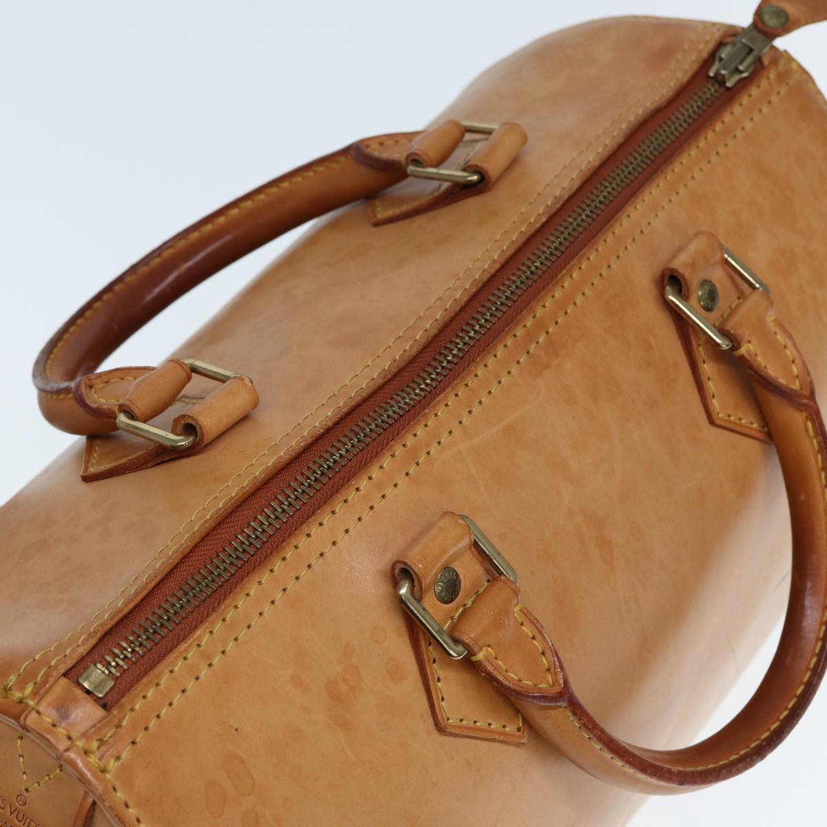 LOUIS VUITTON Nomad leather Speedy 30 Hand Bag Beige M85392 LV ep4364