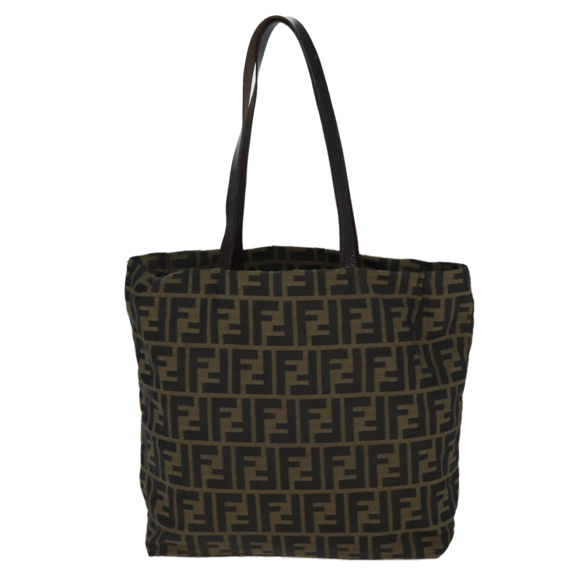 Luxury Fendi Zucca Canvas Hand Bag Black Brownep4411
