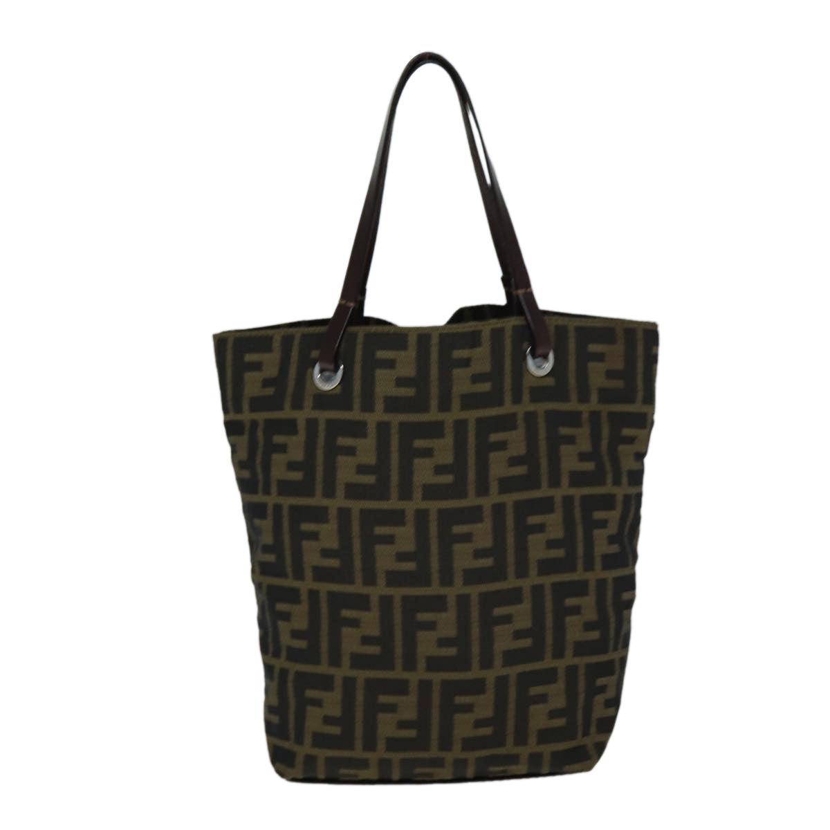 Luxury Fendi Zucca Canvas Hand Bag Black Brownep4447