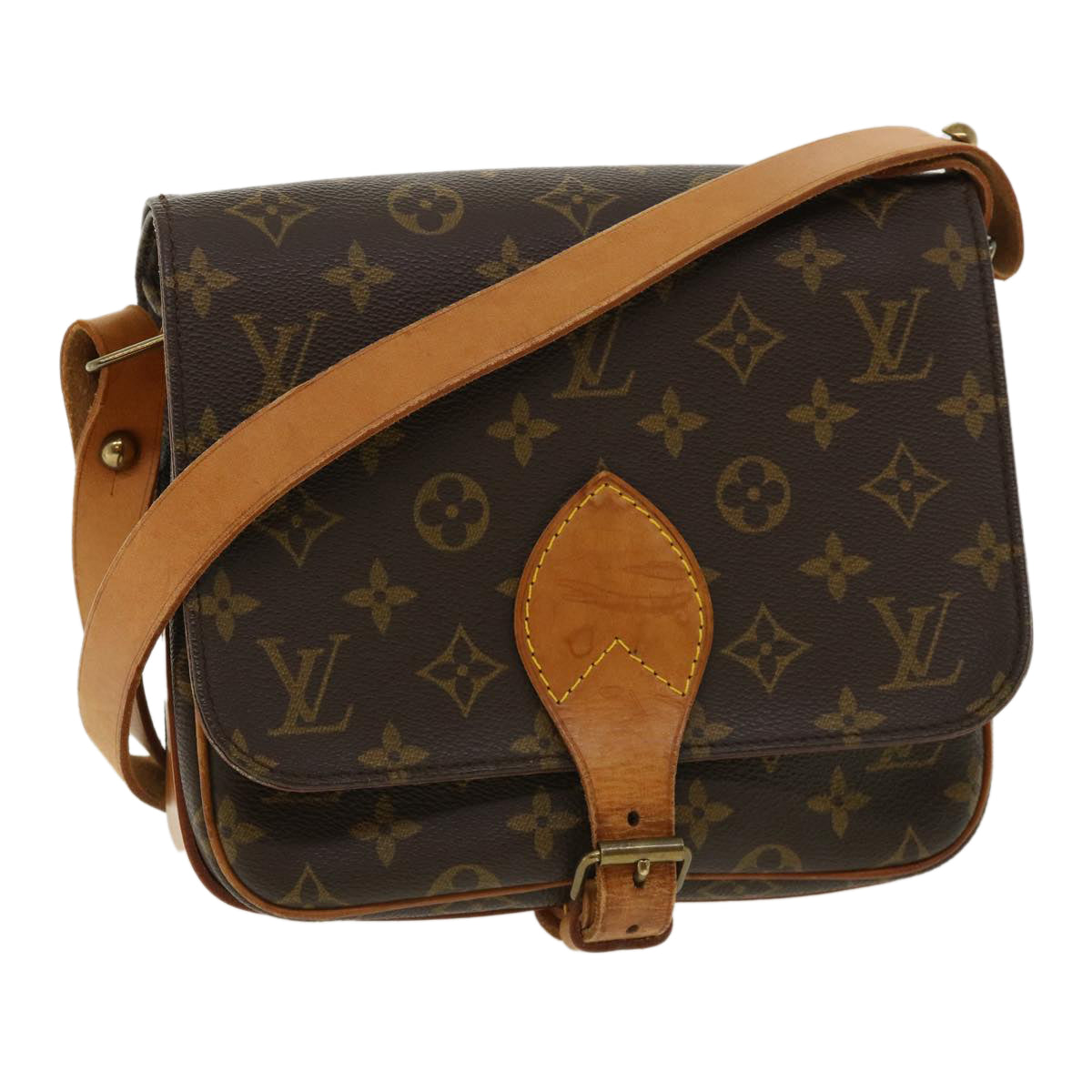 LOUIS VUITTON Monogram Cartouchiere MM Shoulder Bag M51253 LV ep445