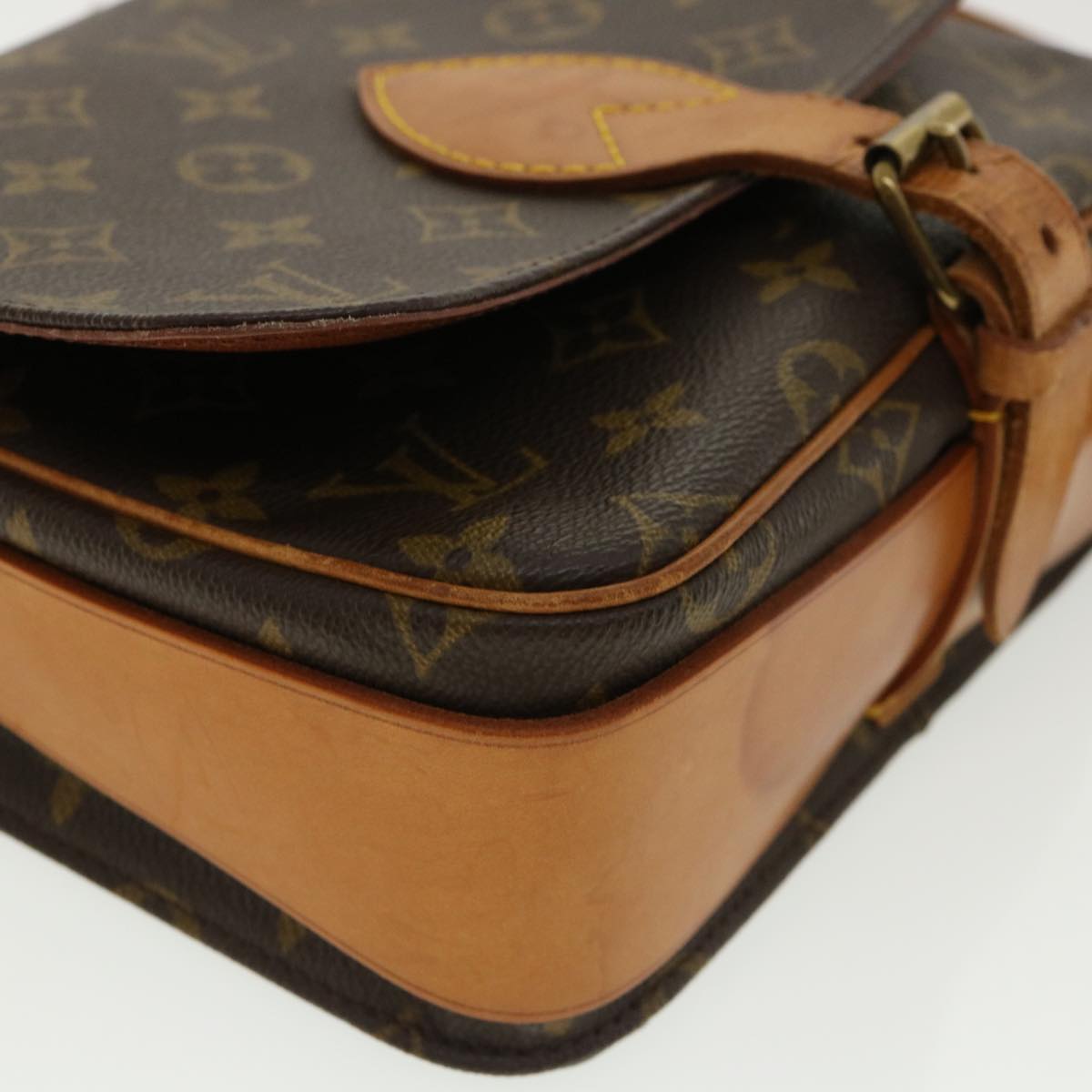 LOUIS VUITTON Monogram Cartouchiere MM Shoulder Bag M51253 LV ep445