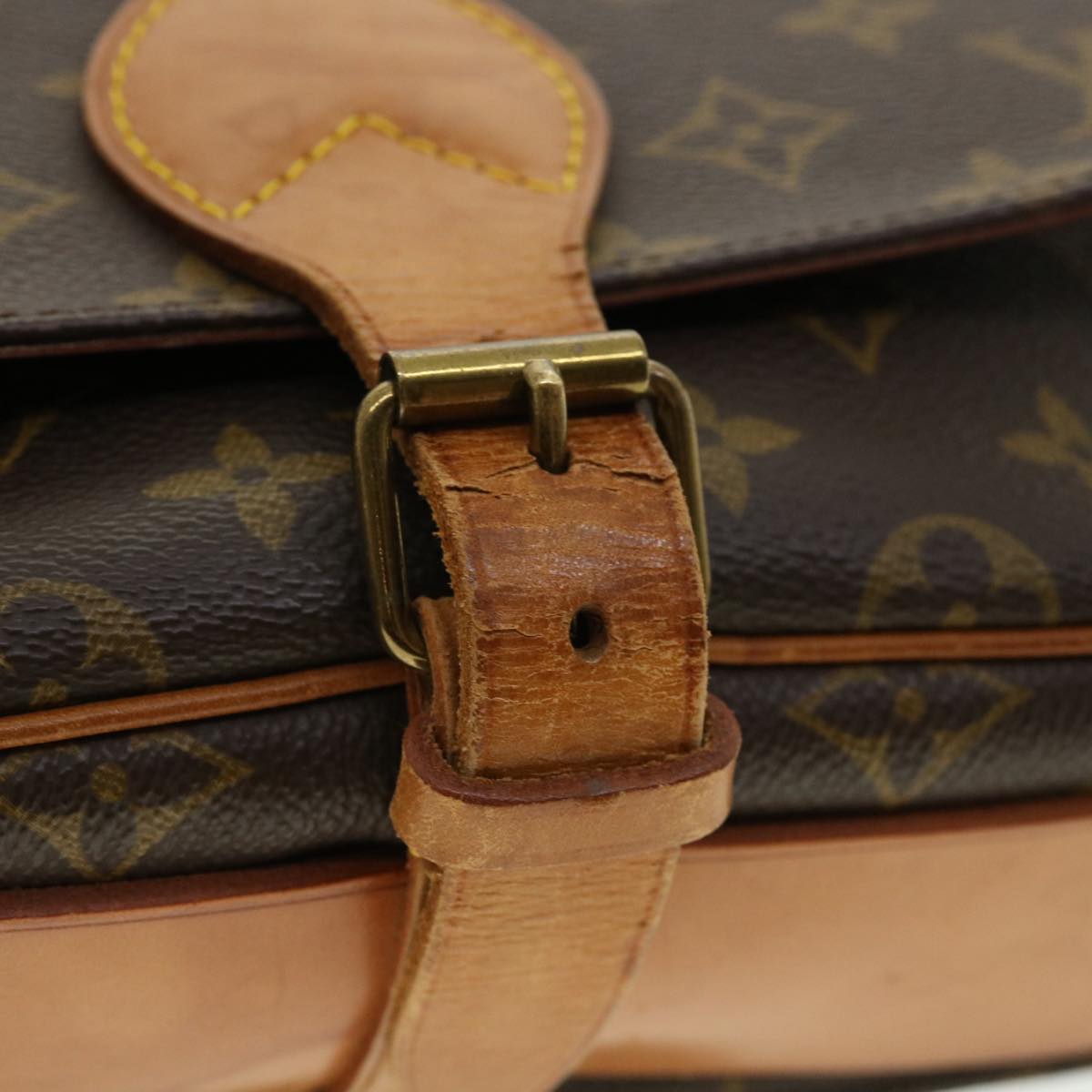 LOUIS VUITTON Monogram Cartouchiere MM Shoulder Bag M51253 LV ep445