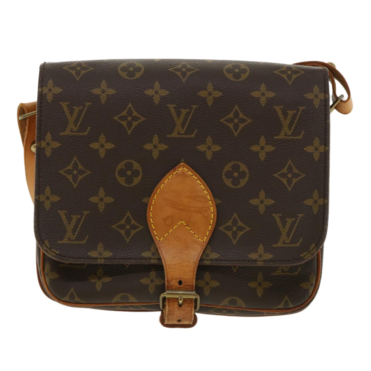 LOUIS VUITTON Monogram Cartouchiere MM Shoulder Bag M51253 LV ep445