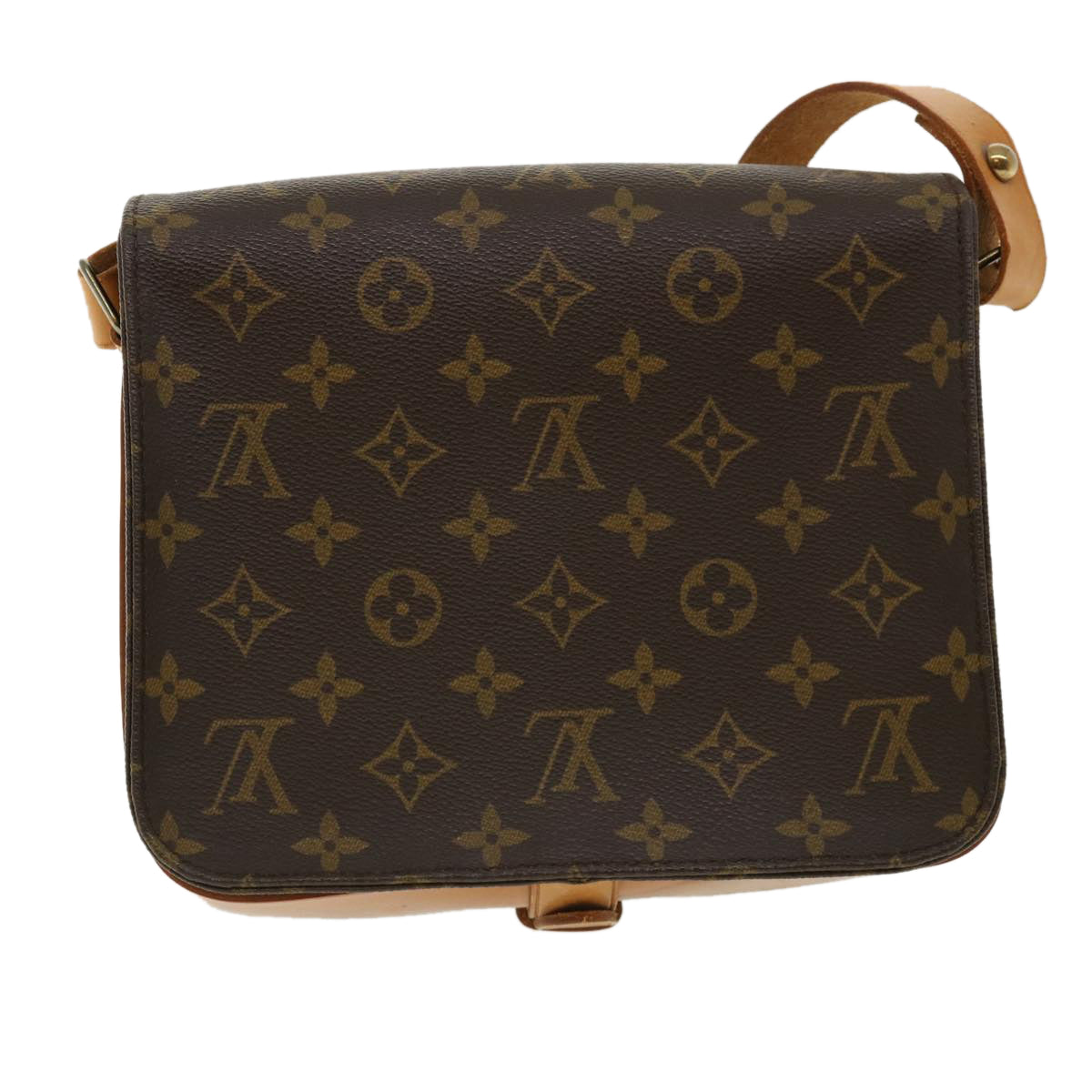 LOUIS VUITTON Monogram Cartouchiere MM Shoulder Bag M51253 LV ep445