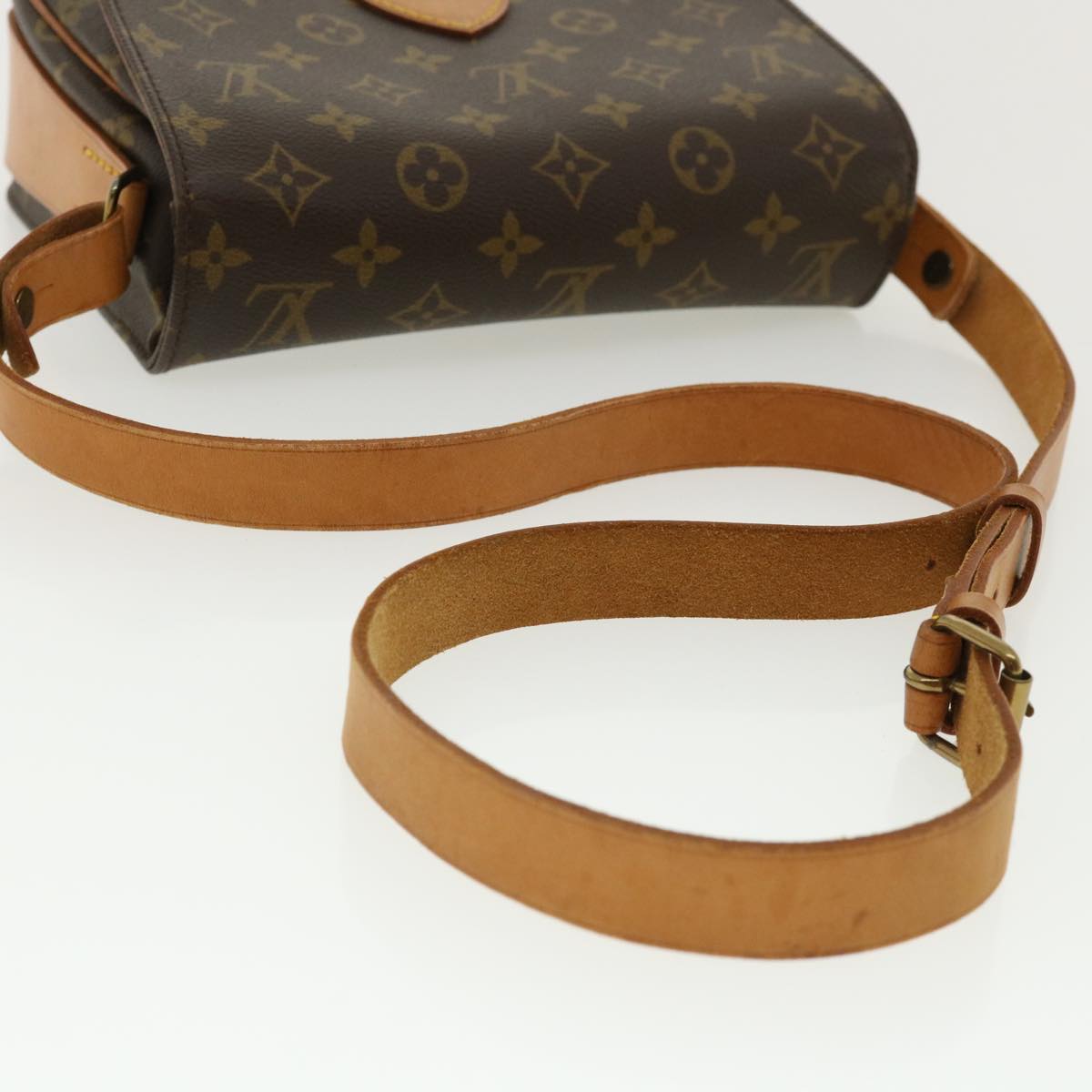 LOUIS VUITTON Monogram Cartouchiere MM Shoulder Bag M51253 LV ep445