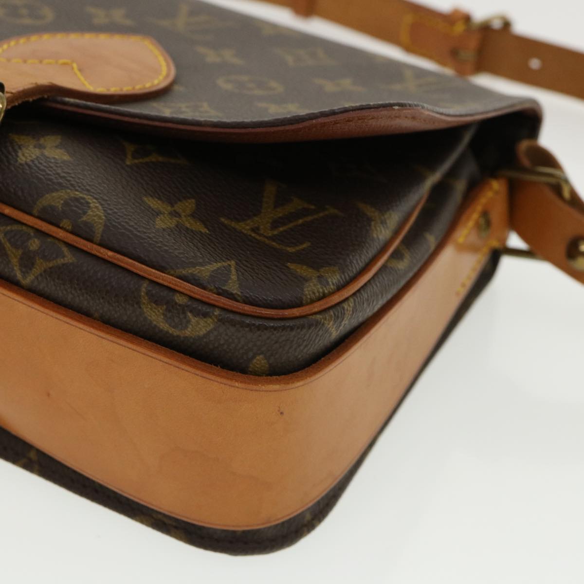 LOUIS VUITTON Monogram Cartouchiere MM Shoulder Bag M51253 LV ep445