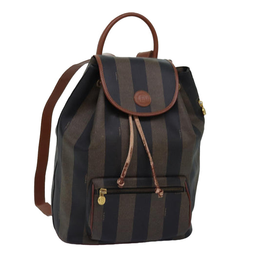 Luxury Fendi Pecan Canvas Backpack Brown Blackep4454