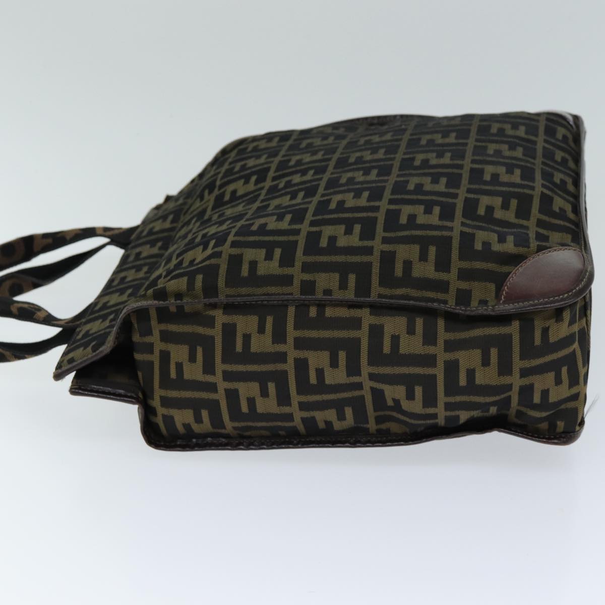 Luxury Fendi Zucca Canvas Hand Bag Black Brownep4456
