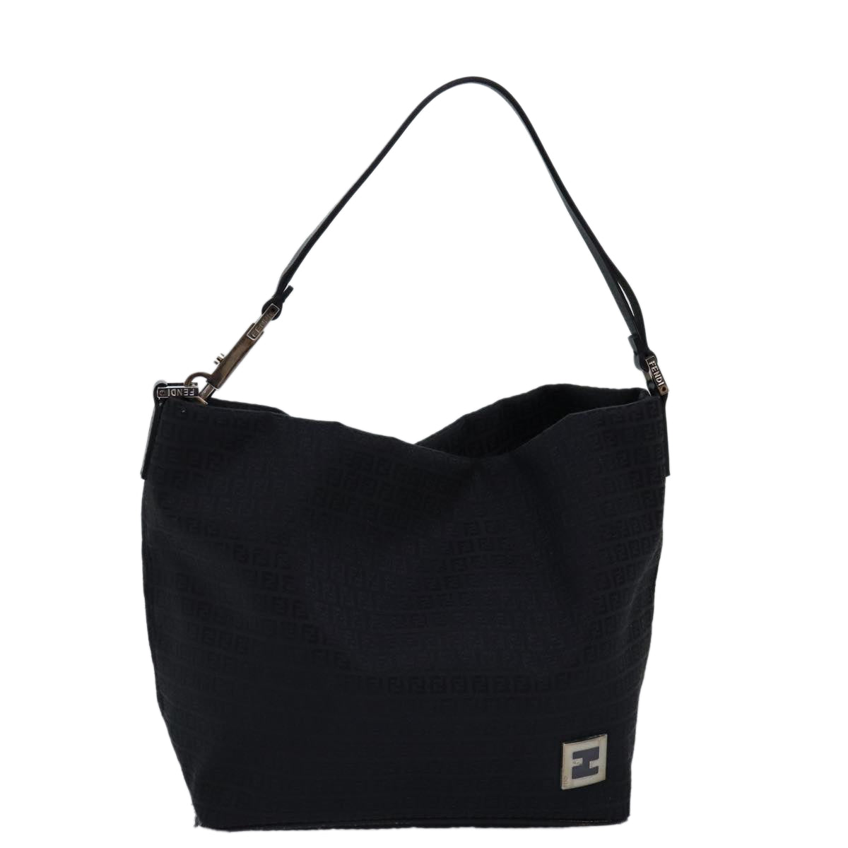 Luxury Fendi Zucchino Canvas Hand Bag Blackep4476