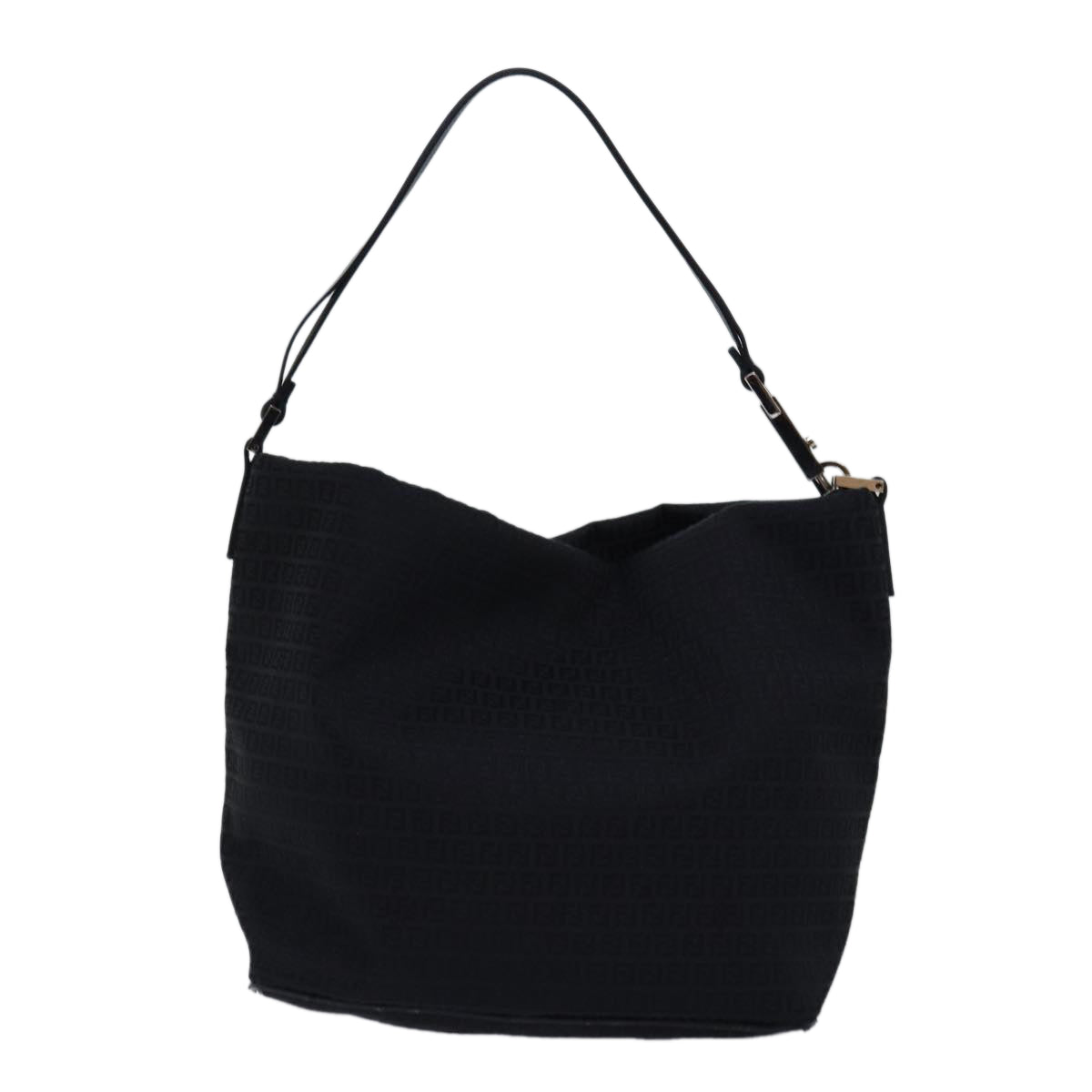 Luxury Fendi Zucchino Canvas Hand Bag Blackep4476