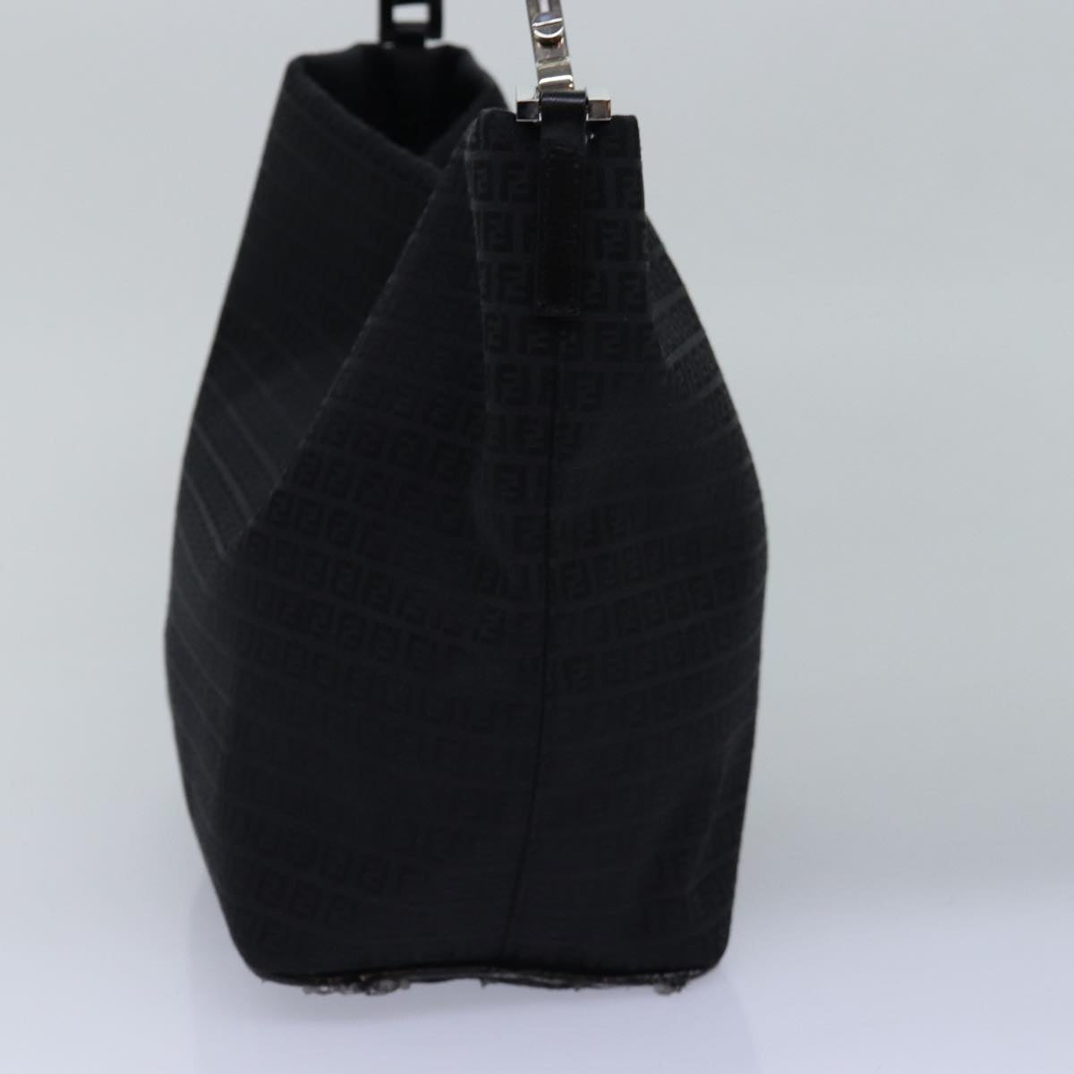 Luxury Fendi Zucchino Canvas Hand Bag Blackep4476