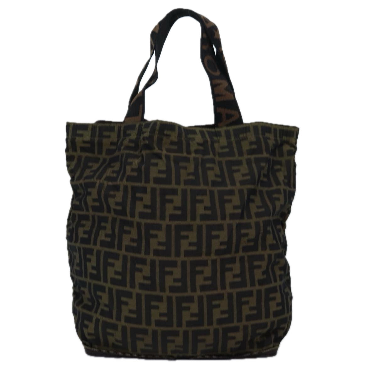 Luxury Fendi Zucca Canvas Tote Bag Black Brownep4488