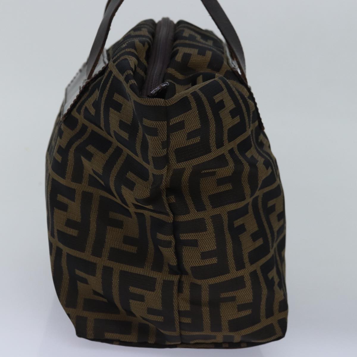 Luxury Fendi Zucca Canvas Hand Bag Black Brownep4489