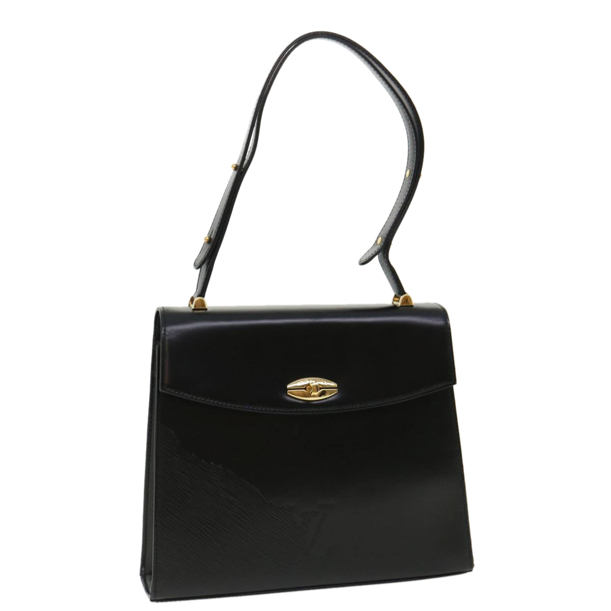 LOUIS VUITTON Opera line Delph Shoulder Bag Leather Black M63932 LV ep456