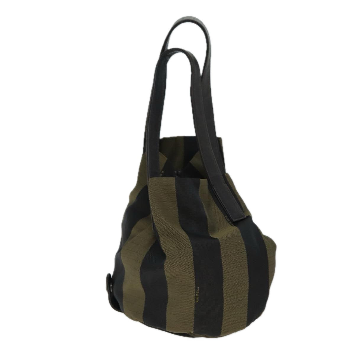 Luxury Fendi Pecan Canvas Hand Bag Brown Blackep4631