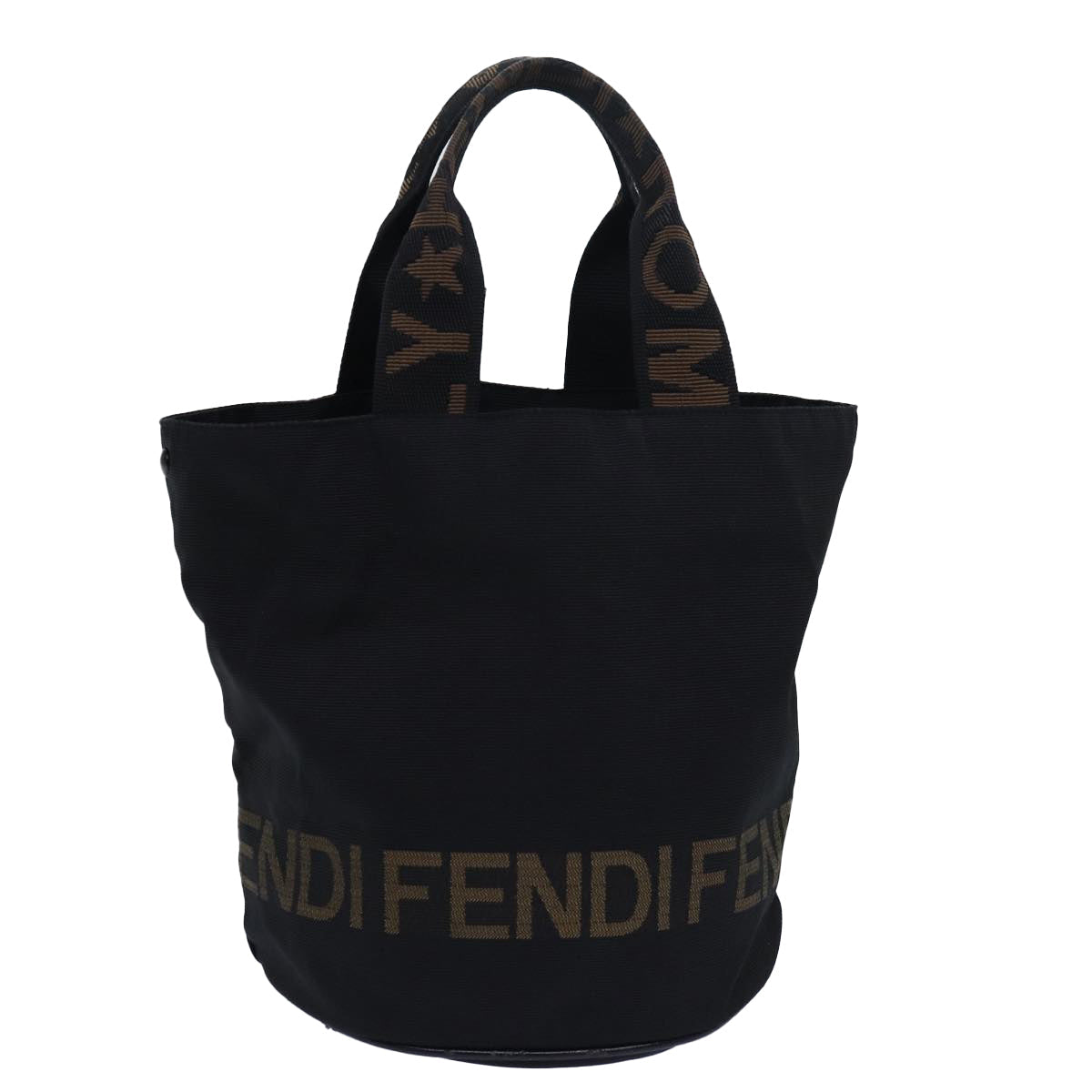 Luxury Fendi Hand Bag Nylon Black Brownep4652