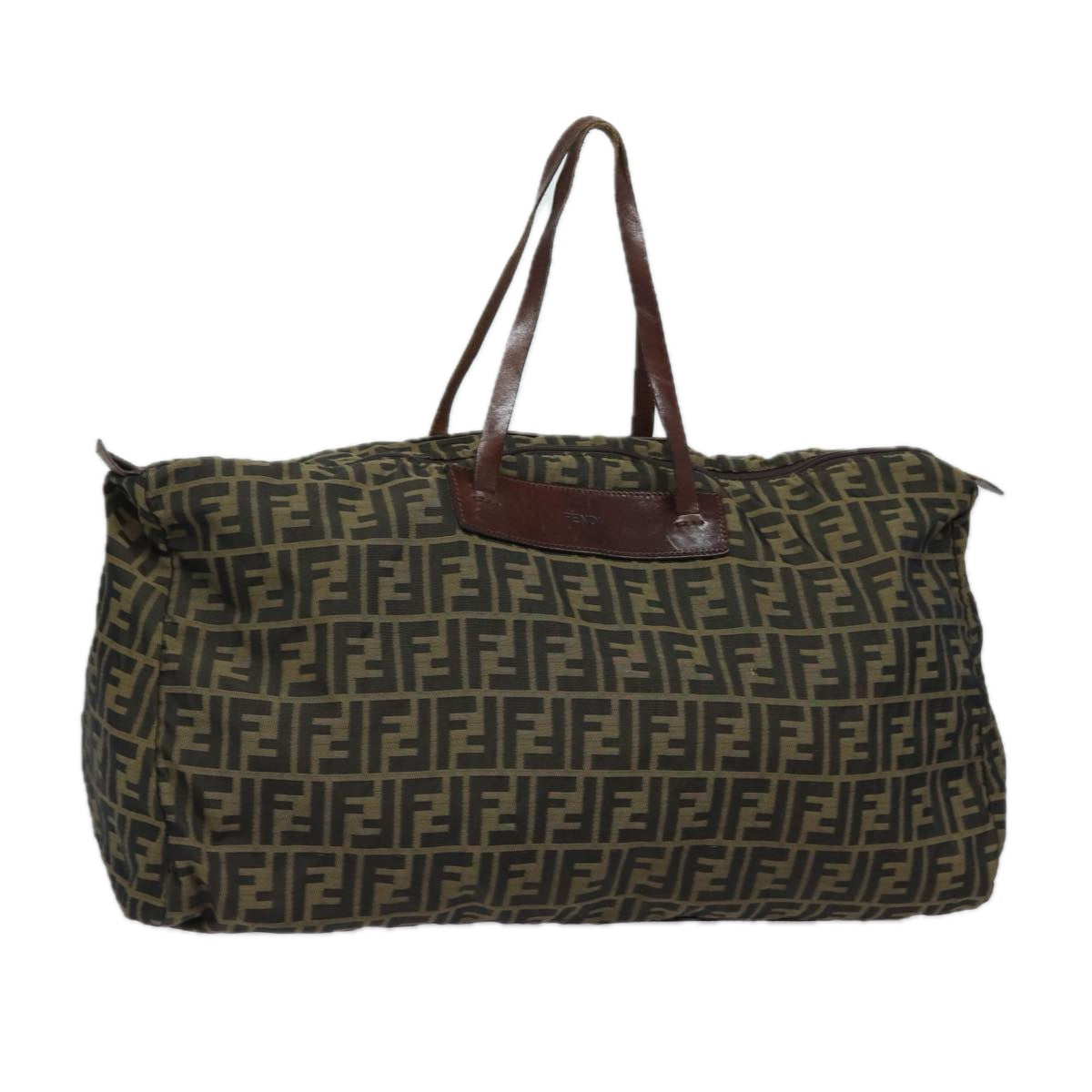 Luxury Fendi Zucca Canvas Tote Bag Brown Blackep4658