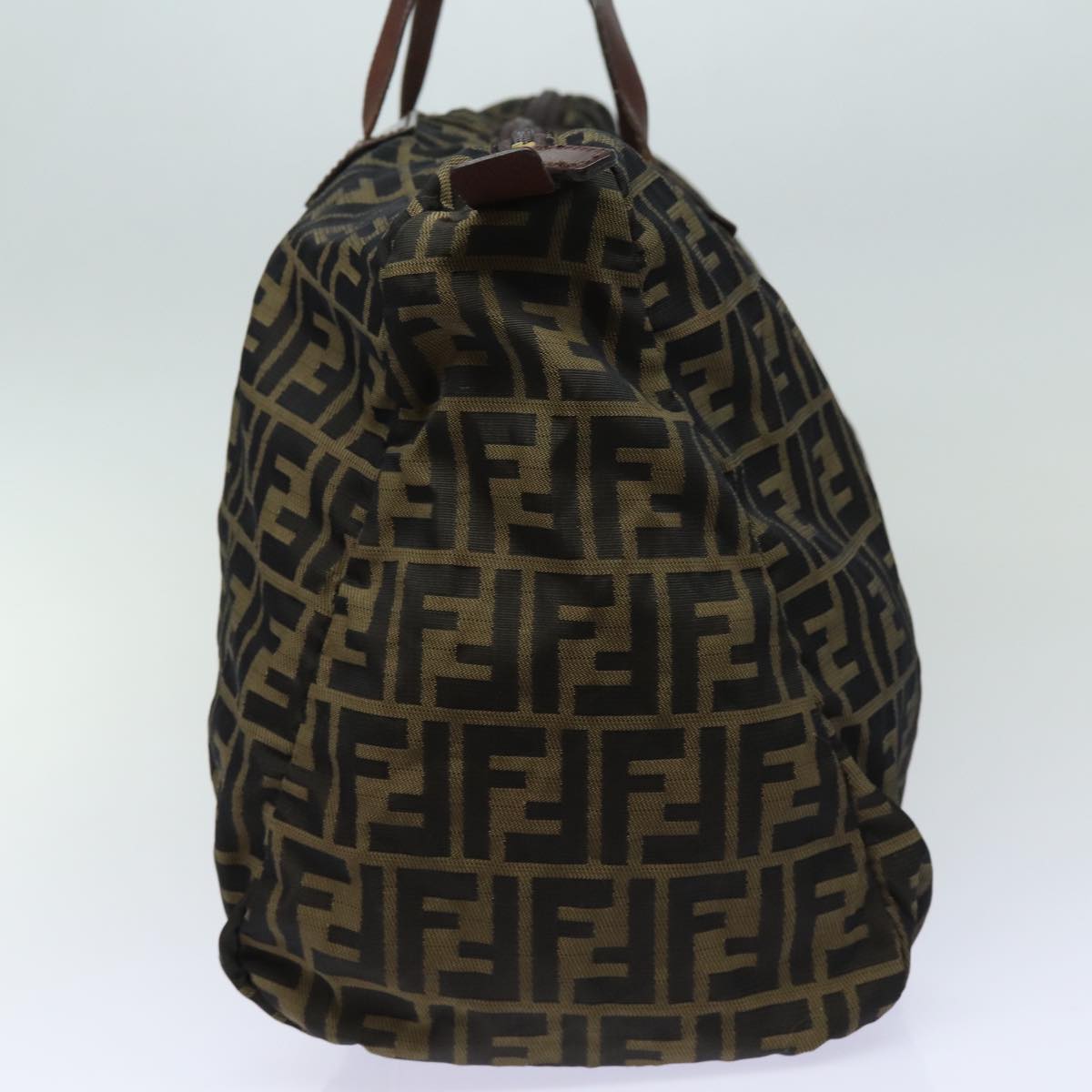 Luxury Fendi Zucca Canvas Tote Bag Brown Blackep4658
