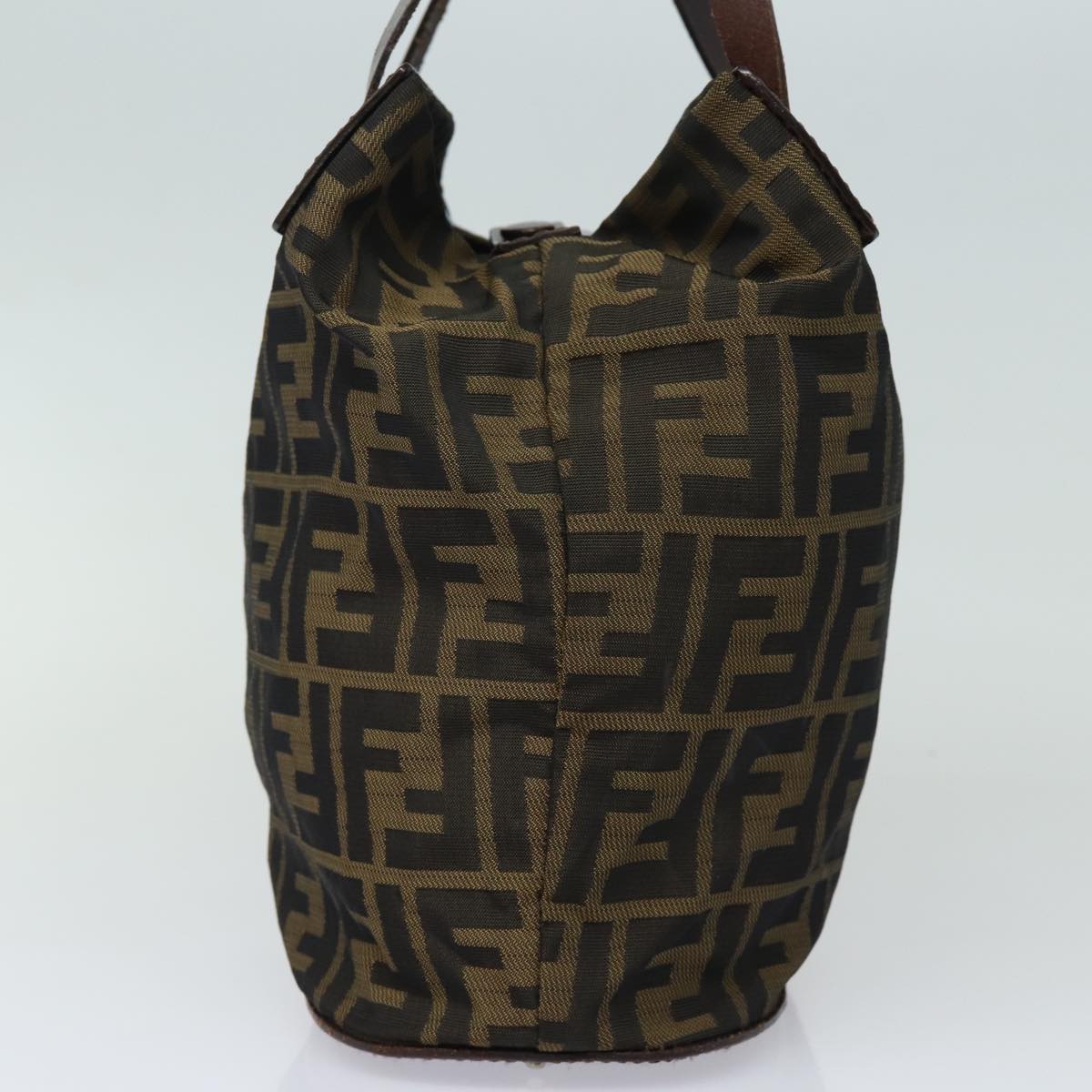 Luxury Fendi Zucca Canvas Hand Bag Brown Blackep4659