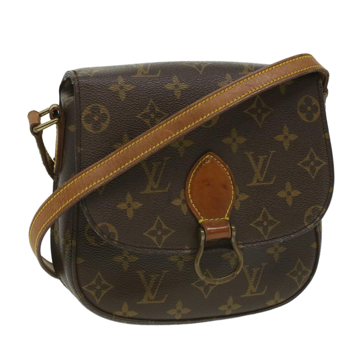 LOUIS VUITTON Monogram Saint Cloud MM Shoulder Bag M51243 LV ep466