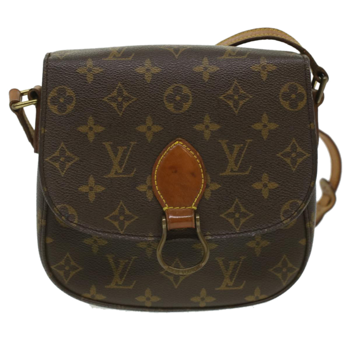 LOUIS VUITTON Monogram Saint Cloud MM Shoulder Bag M51243 LV ep466