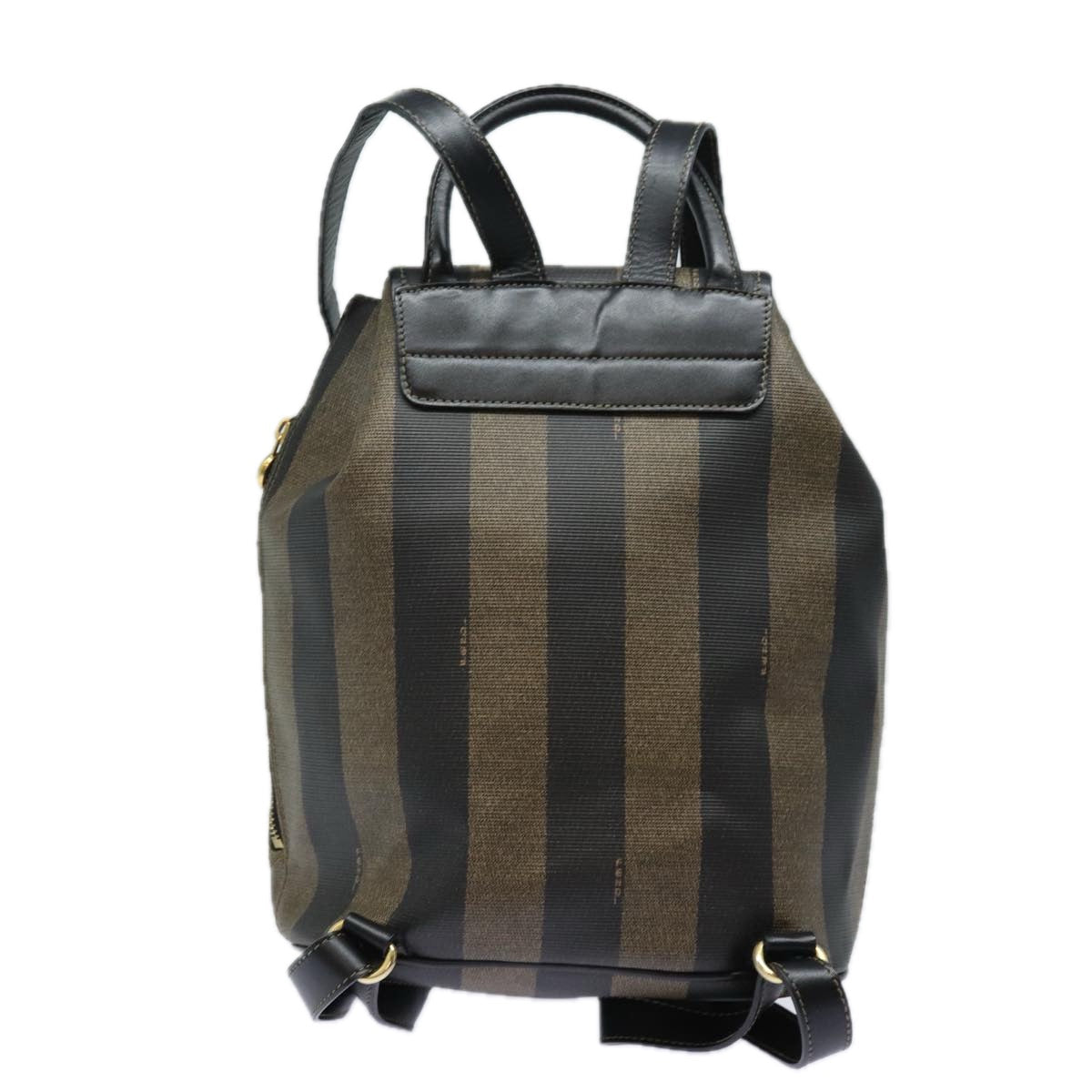 Luxury Fendi Pecan Canvas Backpack Brown Blackep4748
