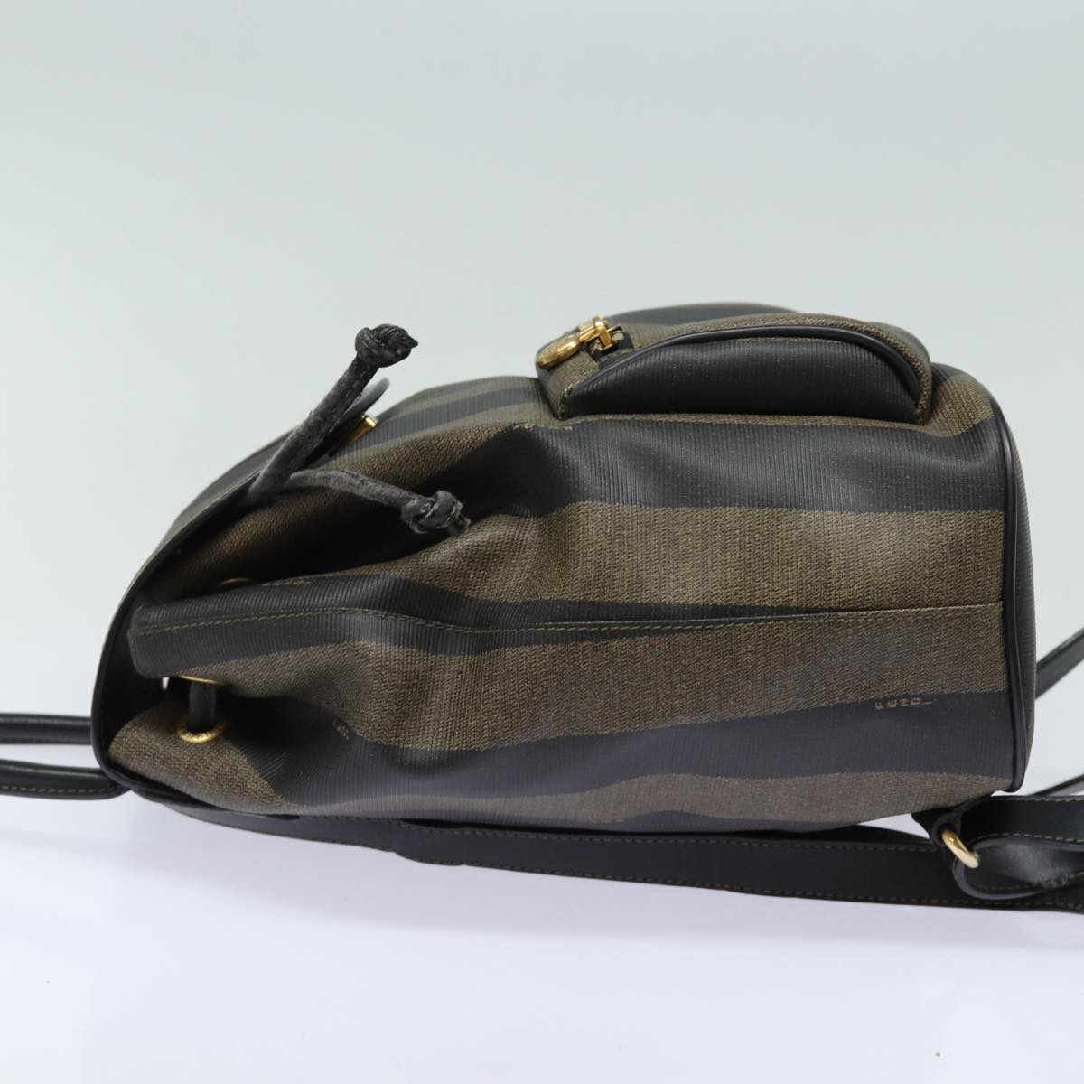 Luxury Fendi Pecan Canvas Backpack Brown Blackep4748