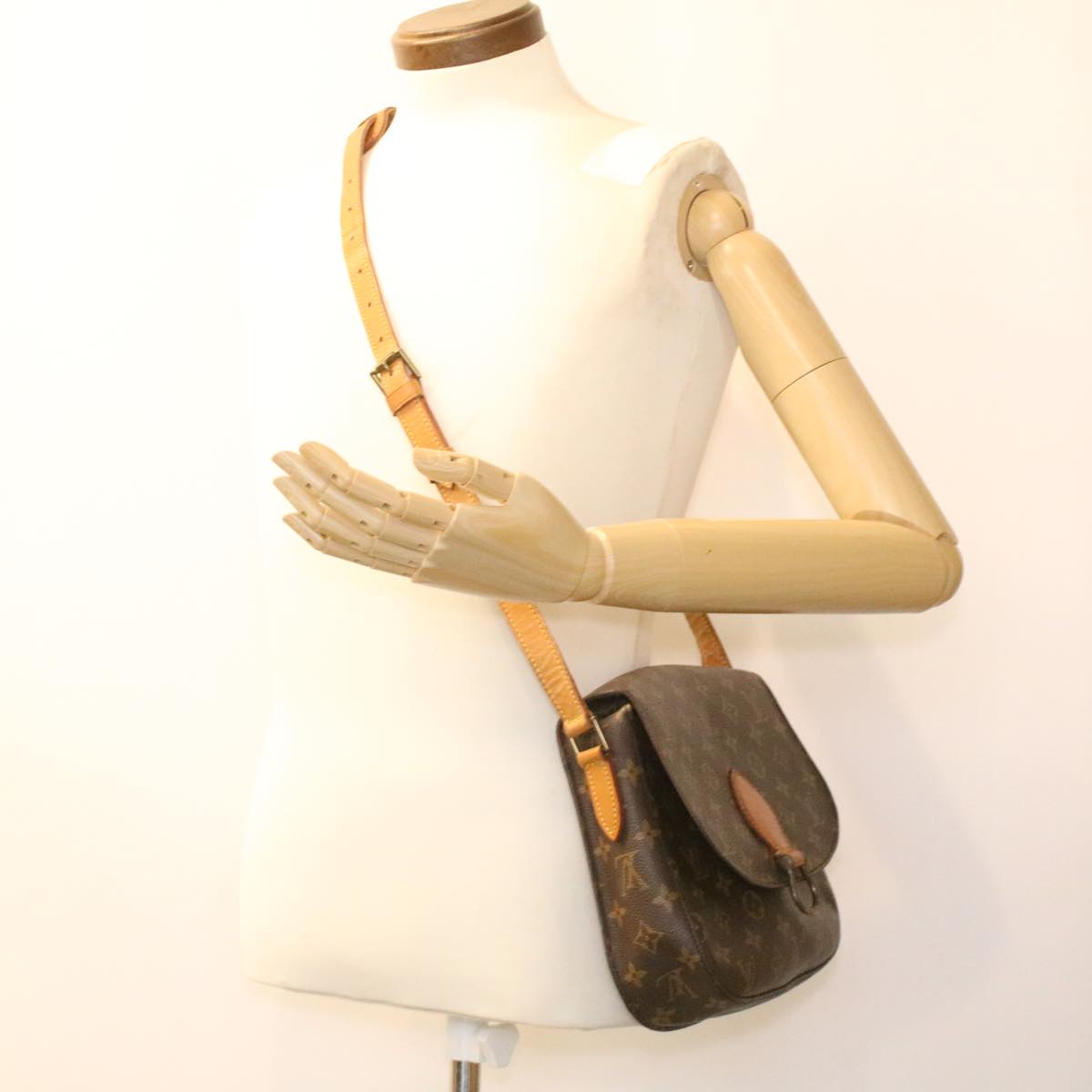 LOUIS VUITTON Monogram Saint Cloud GM Shoulder Bag M51242 LV ep476