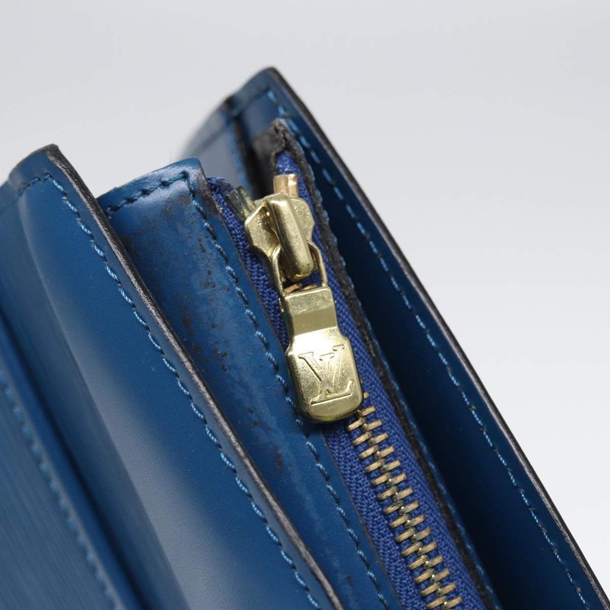 LOUIS VUITTON Epi Riviera Hand Bag Blue M48185 LV ep4782