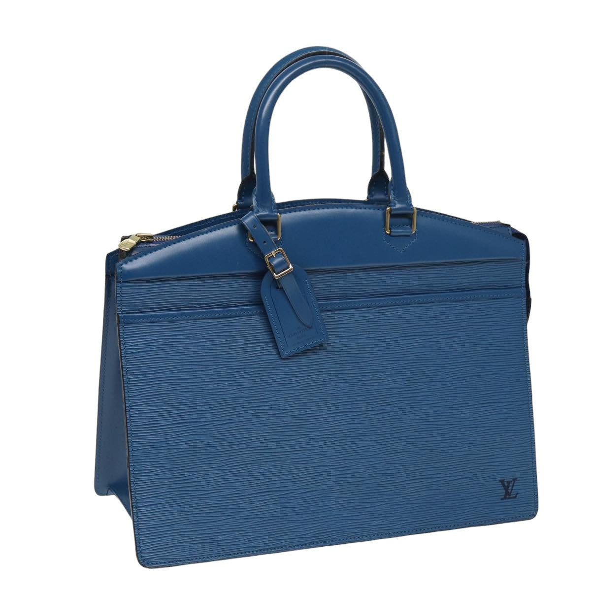 LOUIS VUITTON Epi Riviera Hand Bag Blue M48185 LV ep4782