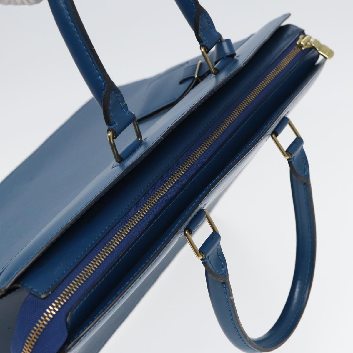 LOUIS VUITTON Epi Riviera Hand Bag Blue M48185 LV ep4782