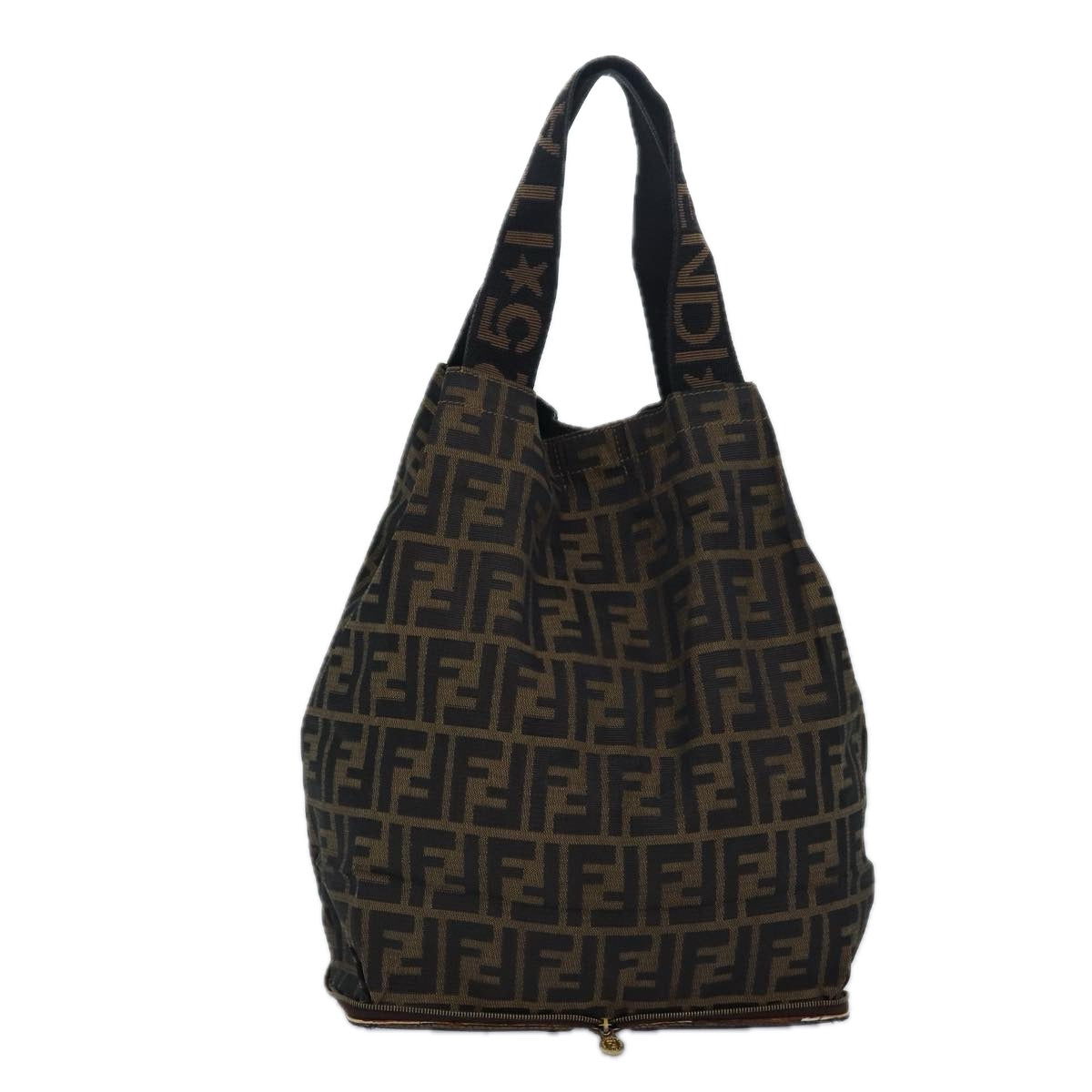 Luxury Fendi Zucca Canvas Tote Bag Brown Blackep4787