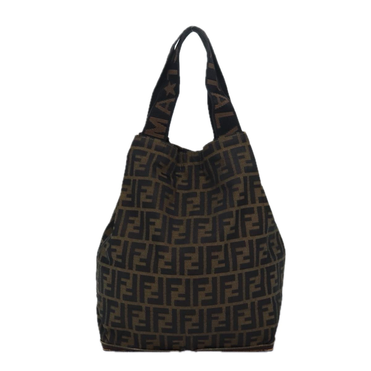 Luxury Fendi Zucca Canvas Tote Bag Brown Blackep4787